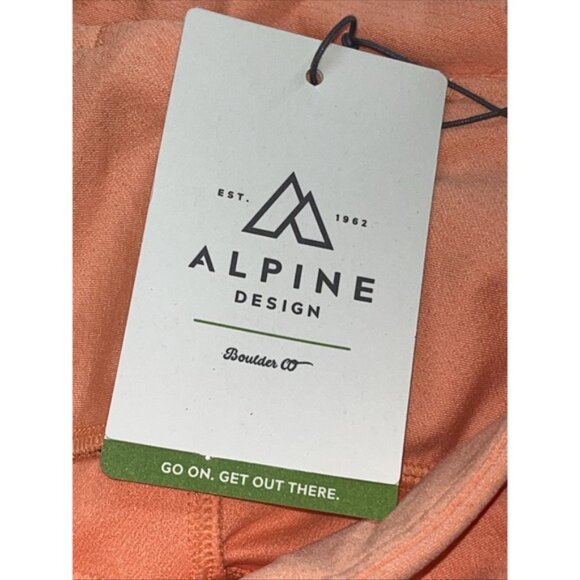 Alpine design women's orange high-rise tights Selina large NWT Gym Run‎ - Picture 7 of 8